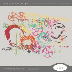 Happy Noodle Stamps