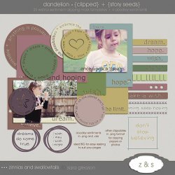 Dandelion {clipped} + {story seeds}