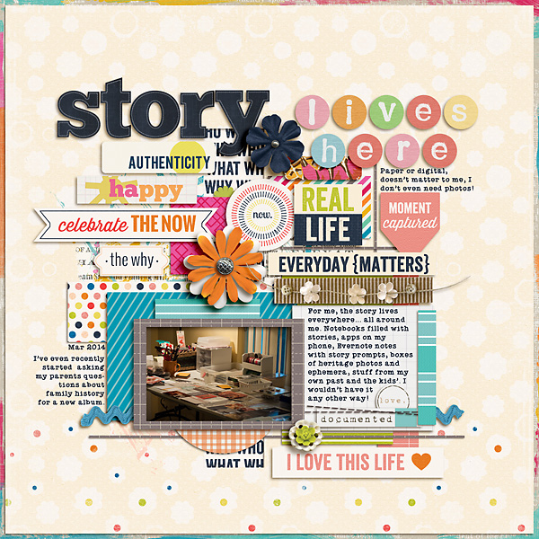 Creative Inspiration for the April 2014 Just Press Play challenge by Stacy
